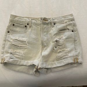 Forever 21 distressed jean shorts